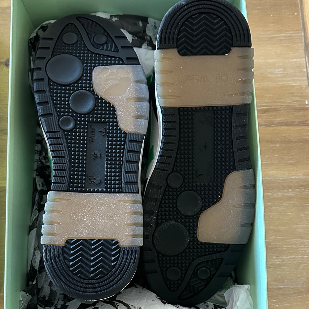 Off-White Black and Green Sneakers - Picture 3 of 11